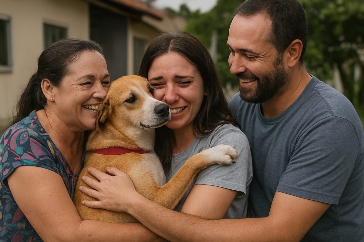 Após cinco dias desaparecido, cachorro reencontra família em Blumenau; veja o vídeo