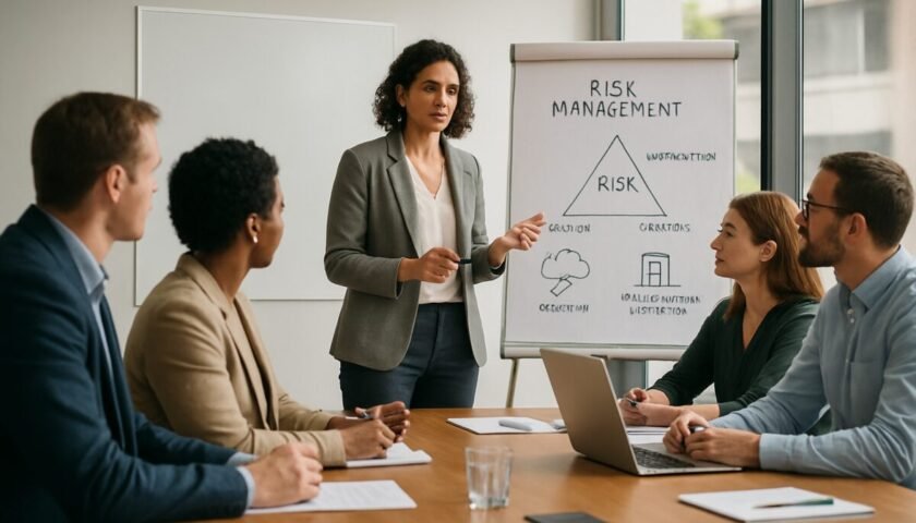 Como foi a reunião sobre gestão de riscos e desastres para pequenas e médias empresas