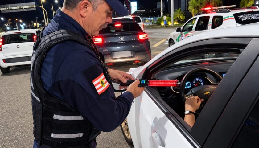 Blitz da lei seca aborda 475 motoristas e registra apenas dois motoristas com sinais de embriaguez em Blumenau